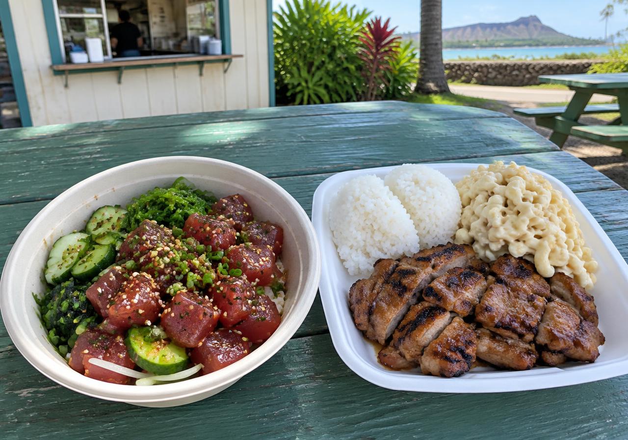 Restaurants, poke & plate lunch
